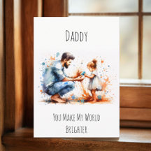 Papa, tu fais de mon monde une Fête des pères heur