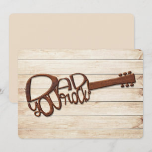 Carte Papa, tu roches Fête des pères en bois sculpté Gui
