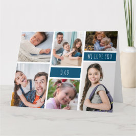 Carte Papa We Love You Photo Collage