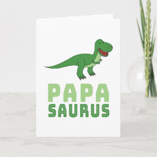 Carte Papasaurus Dinosaur Tyrannosaurus Rex Fête des pèr