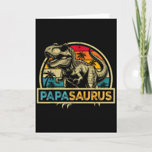 Carte Papasaurus T Rex Dinosaure Papa Saurus Famille Cor