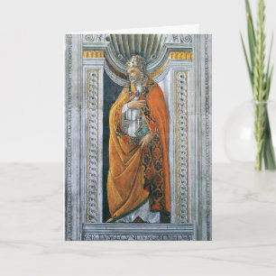 Carte Pape Saint Sixte II par Sandro Botticelli