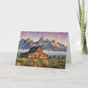 Carte Papeterie aquarelle du Parc national de Grand Teto