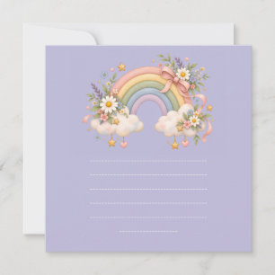 Carte Papeterie Arc-en-ciel Pastel