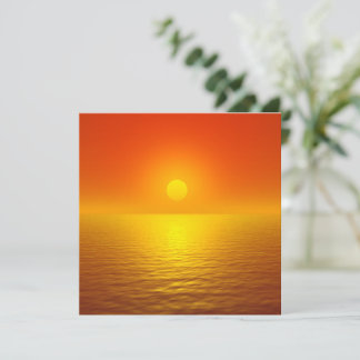 Carte Papeterie Reflet du Coucher de Soleil
