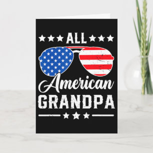 Carte Papi américain mat patriotique du 4 juillet Usa