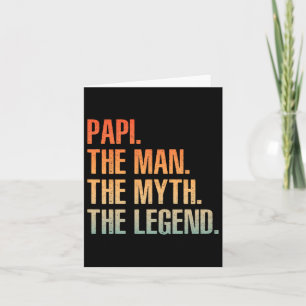 Carte Papi Pour Hommes Papa Grand-Père Homme Mythe Légen