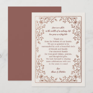 Carte Papier à lettres Fairytale Merci - Mariage Note Ca