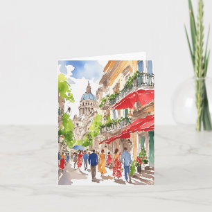 Carte Papier Aquarellerie Buenos Aires