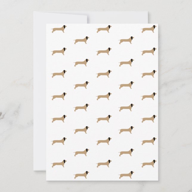 Carte Papier Dachshund (Devant)