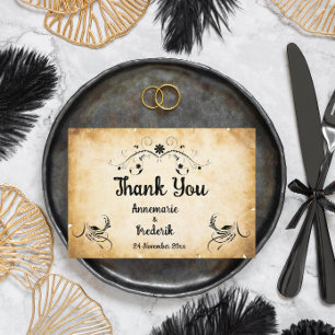 Carte Papier de parchemin rustique vintage