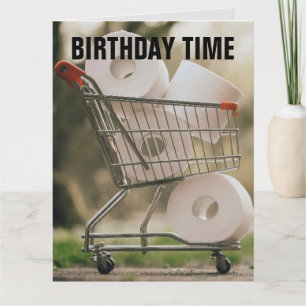 CARTE PAPIER DE TOILETTE D'ANNIVERSAIRE AMUSANT BON BOWE