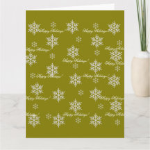 Papier d'emballage doré Joyeuses Fêtes Flocons de