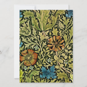 Carte Papier peint vintage à fleurs et à vigne