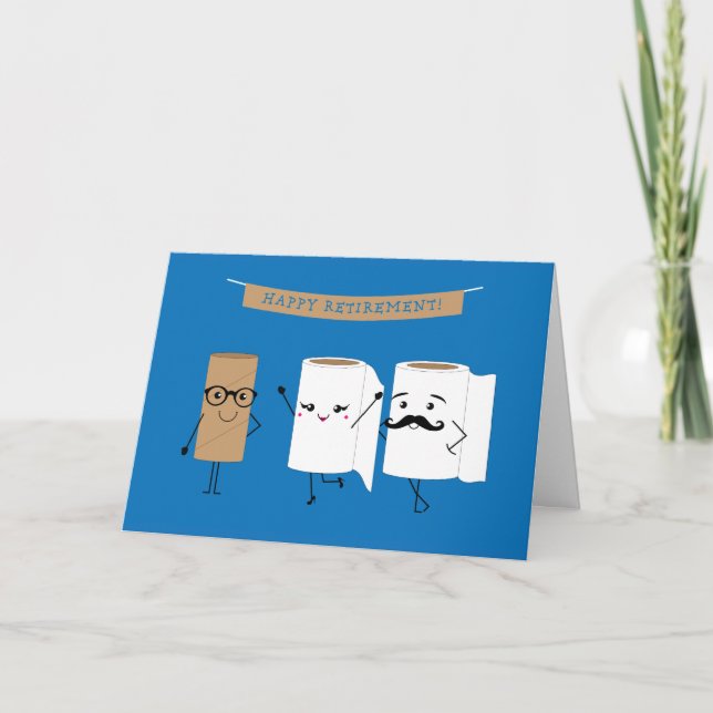 Carte Papier toilette à rebut rapide personnalisable (Devant)