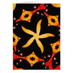 Carte papillon abstrait