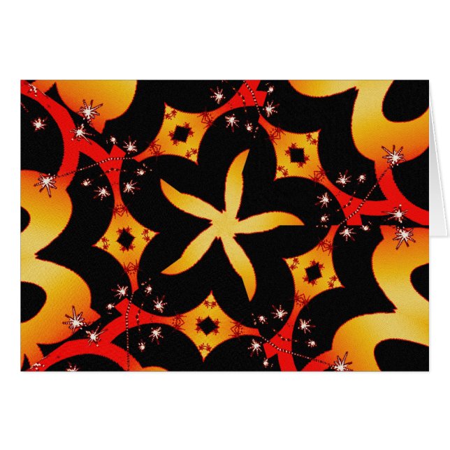 Carte papillon abstrait (Devant horizontal)