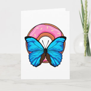 Carte Papillon avec Donut