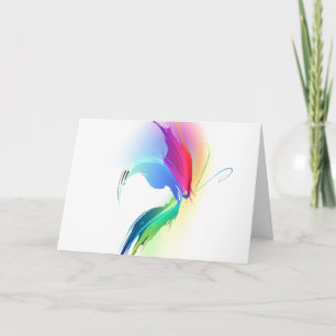 Carte Papillon de peinture Abstrait