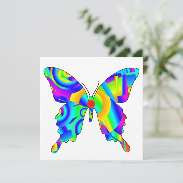 Carte Papillon d'été (Debout devant)