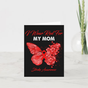 Carte Papillon Je Porte Du Rouge Pour Ma Mère Sensibilis