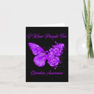 Carte Papillon Je Porte Le Violet Pour La Sensibilisatio