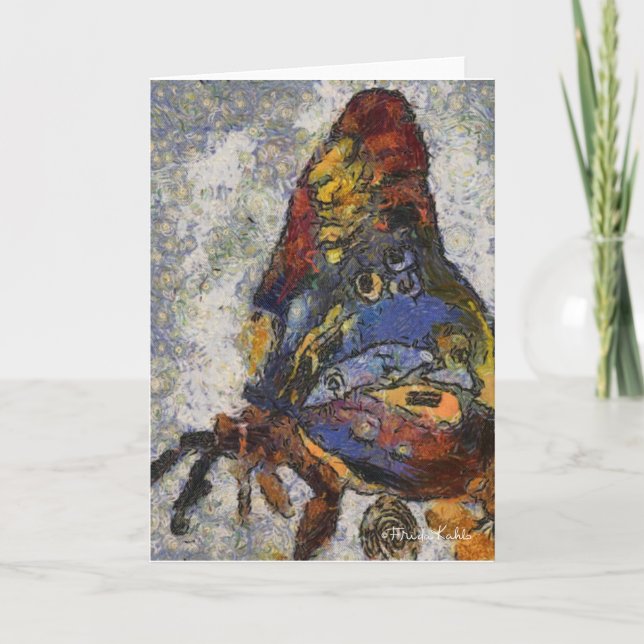 Carte Papillon Monet de Frida Kahlo inspiré (Devant)