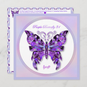 Carte Papillon pourpre 31