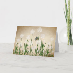 Carte Papillon sur Dandelion