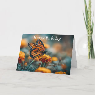 Carte Papillon sur un souci