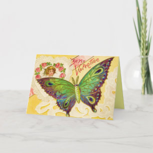 Carte papillon Valentine