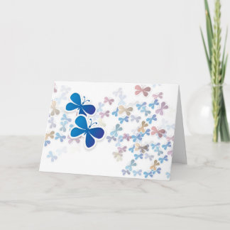 Carte Papillons bleus