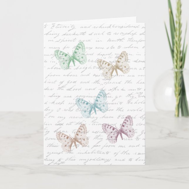 Carte Papillons doux (Devant)