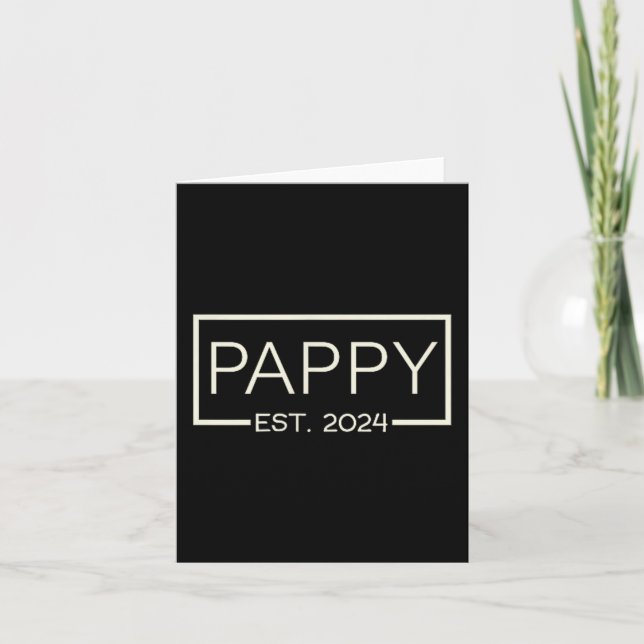 Carte Pappy Est 2024 New Dad Father's Day Men Cket  (Devant)