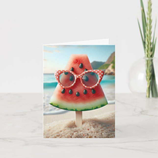 Carte Pâque De Pâque Avec Lunettes De Soleil (Devant)