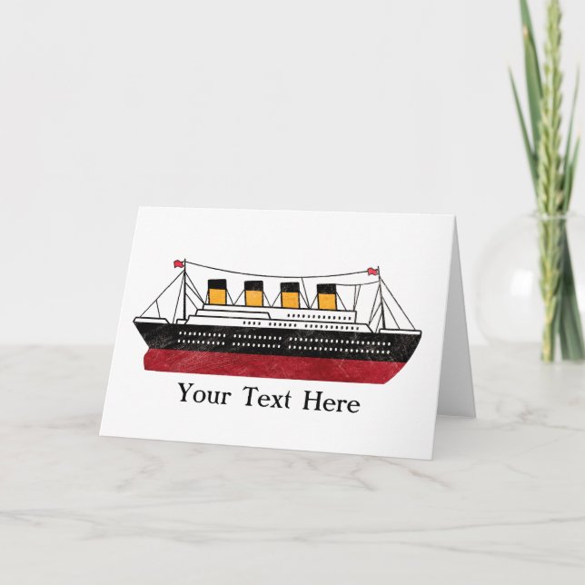Carte Paquebot personnalisé de passager (Devant)