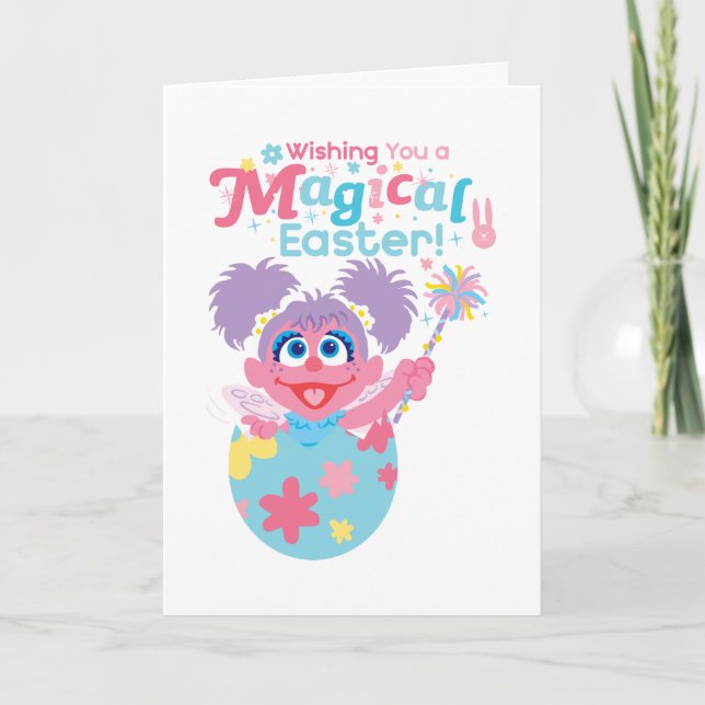 Carte Pâques Abby Cadabby (Devant)