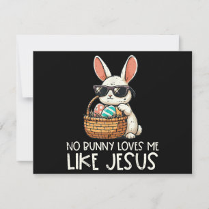 Carte Pâques Aucun Lapin Ne M'Aime Comme Jésus Chrétien