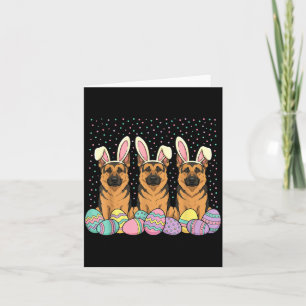Carte Pâques Berger Allemand