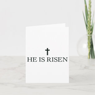 Carte Pâques Jésus chrétien Il est ressuscité