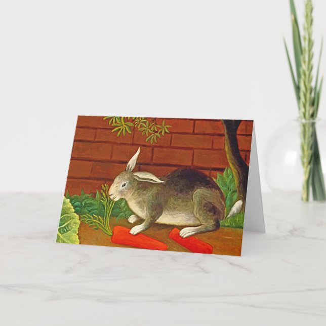 Carte Pâques lapin pour animaux de compagnie ~ (Devant)