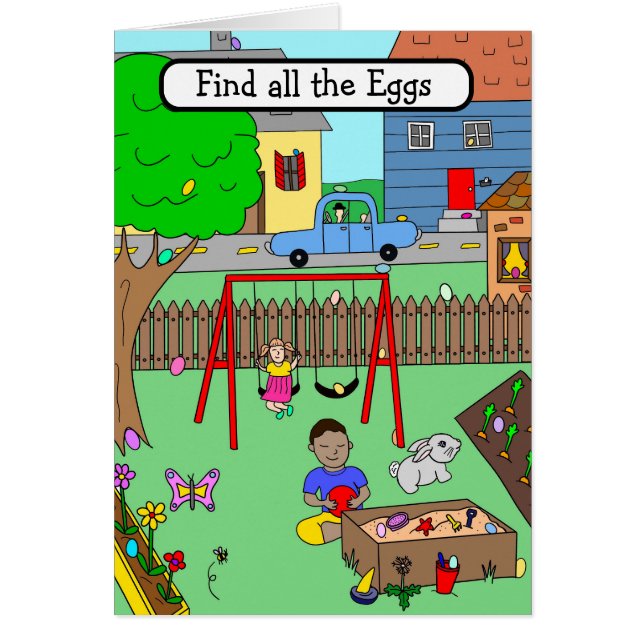 Carte Pâques pour enfants (Devant)