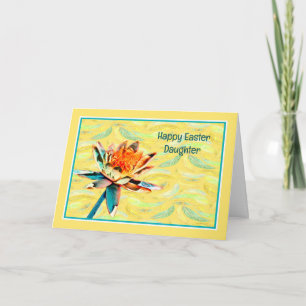 Carte Pâques pour fille et famille