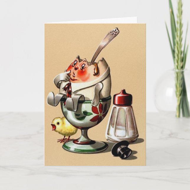 Carte Pâques vintage (Devant)