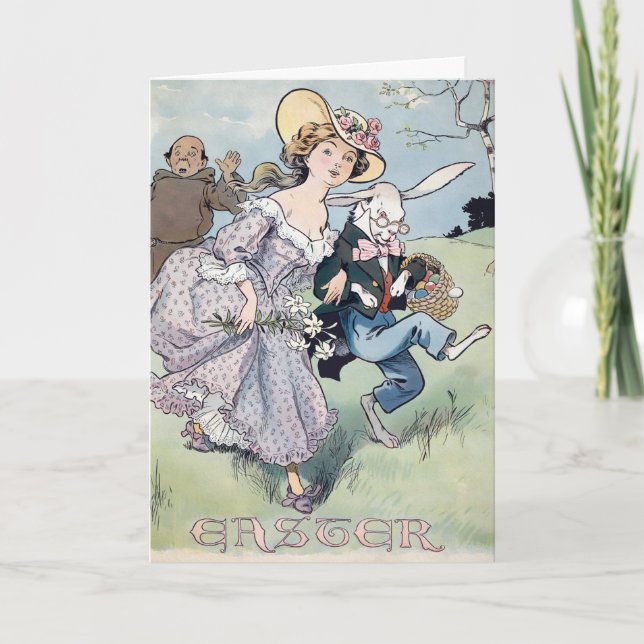 Carte Pâques vintage (Devant)