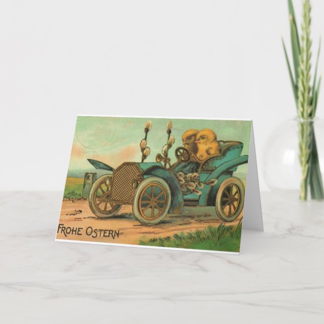 Carte Pâques vintage (Devant)