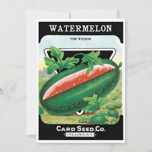 Carte Paquet de semences vintage Art Étiquette, Fruits d