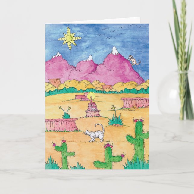 Carte Par terre ou par mer... Joyeux anniversaire ! (Devant)