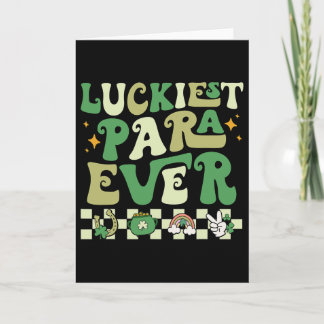 Carte Para le plus chanceux St Patrick's Day Paraprof