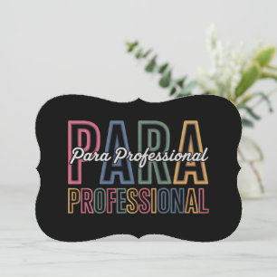 Carte Para Paraprofessionnel Paraéducateur Premier jour 